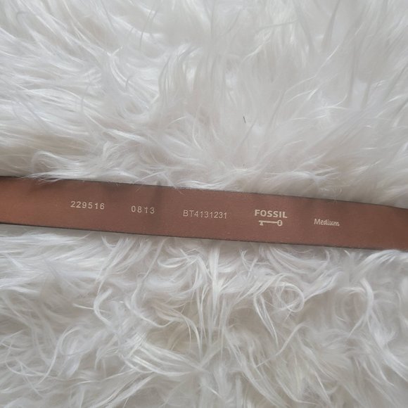 NWT Fossil Rhinestone Leather Belt Size Medium - Picture 6 of 12